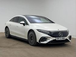 White Used 2022 Mercedes EQS450+ AMG Line Premium Plus Sedan | £49,985 (A bit pricey)