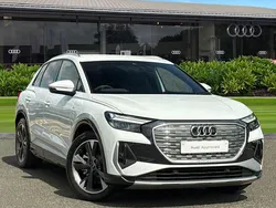 White New 2025 Audi Q4 e-tron S-Line SUV | £36,851 (Fair price)