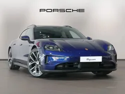 Gentian blue metallic New 2025 Porsche Taycan 4S Sport Turismo Sedan | £99,990 (Expensive)