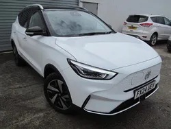 White New 2024 MG ZS Trophy Sedan | £21,995 (Expensive)