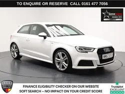 White Used 2018 Audi A3 S-Line Hatchback | £15,480 (Fair price)