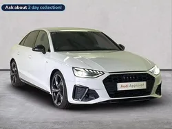 White Used 2022 Audi A4 Black Edition Sedan | £23,381 (Fair price)