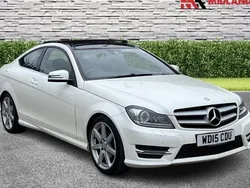 White Used 2015 Mercedes C250 Sport Edition Coupe | £9,800 (Super price)