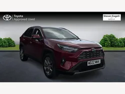 Red Used 2022 Toyota RAV4 Hybrid SUV | £29,523 (A bit pricey)