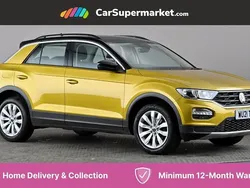 Yellow Used 2021 VW T-Roc SE SUV | £16,197 (Fair price)