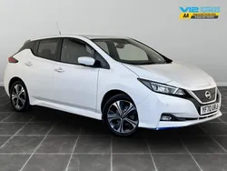 White Used 2020 Nissan Leaf N-TEC Hatchback | £9,295 (Good price)