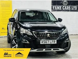 Black Used 2018 Peugeot 3008 Allure Hatchback | £8,800