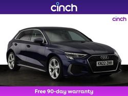 Blue Used 2022 Audi A3 S-Line Hatchback | £20,799 (Fair price)