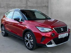 Metallic desire red with black roof Used 2023 Seat Arona Xperience Lux SUV | £17,490 (Fair price)