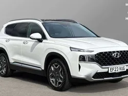 White Used 2023 Hyundai Santa Fe Ultimate SUV | £33,996 (Fair price)