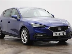 Blue Used 2021 Seat Leon SE Dynamic Hatchback | £15,295 (A bit pricey)