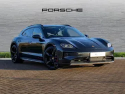 Volcano grey metallic New 2025 Porsche Taycan 4S Cross Turismo Sedan | £108,450 (Expensive)