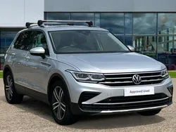 Reflex silver metallic Used 2021 VW Tiguan Elegance SUV | £24,481 (Fair price)