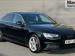 Black Used 2017 Audi A4 S-Line Sedan | £12,780 (Fair price)