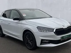 Moon white metallic black roof Used 2023 Skoda Fabia Colour Edition Hatchback | £15,390 (Fair price)