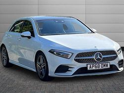 Digital white Used 2018 Mercedes A250 AMG Line Premium Plus Hatchback | £20,290 (Fair price)