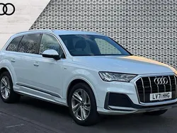 White Used 2021 Audi Q7 S-Line SUV | £39,264 (Good price)