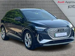 Black Used 2024 Audi Q4 e-tron S-Line SUV | £34,635 (Good price)