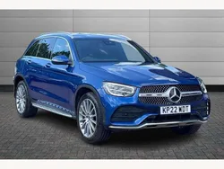 Blue Used 2022 Mercedes GLC300 AMG Line Premium SUV | £31,995 (Fair price)