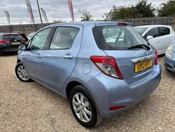 Blue Used 2012 Toyota Yaris Hatchback | £3,199 (Fair price)