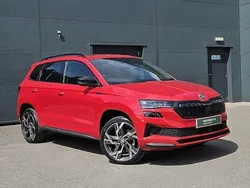Velvet red Used 2024 Skoda Karoq SportLine SUV | £26,868 (Fair price)