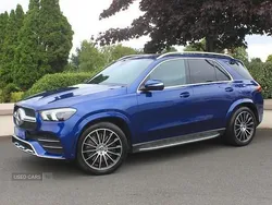 Blue Used 2022 Mercedes GLE350 AMG Line Premium Estate | £42,995 (Expensive)