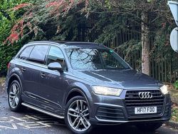 Grey Used 2017 Audi Q7 S-Line SUV | £20,995 (A bit pricey)