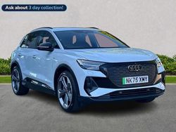 White Used 2025 Audi Q4 e-tron Black Edition SUV | £40,999 (Expensive)