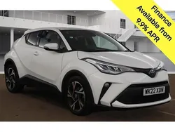 White Used 2022 Toyota C-HR Design SUV | £18,595 (Fair price)