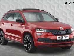Red Used 2018 Skoda Karoq SportLine SUV | £14,374 (Fair price)