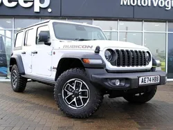 White New 2024 Jeep Wrangler Rubicon SUV | £54,998 (Fair price)