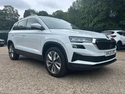 Moon white metallic Used 2025 Skoda Karoq SE L SUV | £30,000 (A bit pricey)