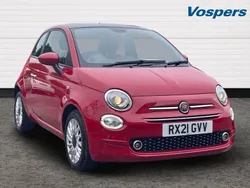 Red Used 2021 Fiat 500 Lounge Hatchback | £8,900 (Fair price)