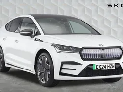 White Used 2024 Skoda Enyaq iV vRS SUV | £37,167 (Good price)
