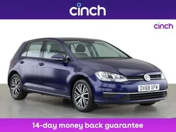 Blue Used 2018 VW Golf VII SE Hatchback | £11,999 (Good price)