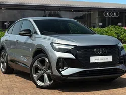 Silver New 2024 Audi Q4 Sportback e-tron Black Edition SUV | £34,980