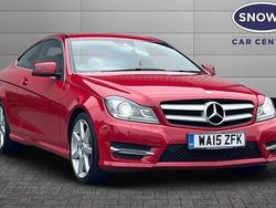 Red Used 2015 Mercedes C220 Sport Edition Coupe | £10,120 (Super price)