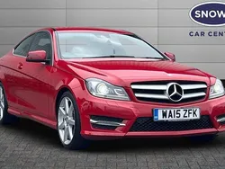 Red Used 2015 Mercedes C220 Sport Edition Coupe | £10,349 (Super price)
