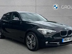Jet black Used 2014 BMW 118 Sport Line Hatchback | £9,895 (Fair price)