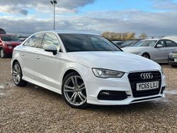 White Used 2015 Audi A3 S-Line Sedan | £10,581 (Fair price)