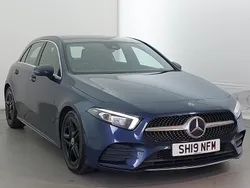 Blue Used 2019 Mercedes A220 AMG line Hatchback | £17,998 (Fair price)