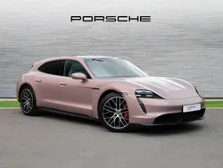 Frozen berry metallic Used 2023 Porsche Taycan 4S Sport Turismo Sedan | £69,500 (Fair price)