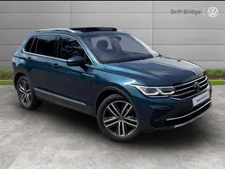 Blue Used 2021 VW Tiguan Elegance SUV | £24,195 (Fair price)