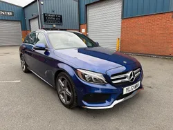 Blue Used 2017 Mercedes C200 AMG Line Premium Plus Estate | £15,500 (Fair price)