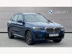 Blue Used 2022 BMW X3 M Sport SUV | £34,695 (Fair price)