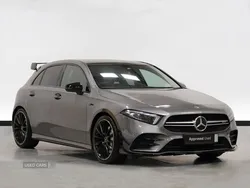 Grey Used 2022 Mercedes A35 AMG Premium Plus Hatchback | £32,995 (Expensive)