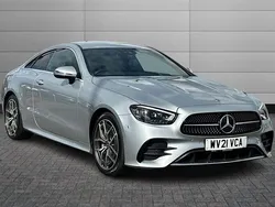 Silver Used 2021 Mercedes E220 AMG Line Premium Coupe | £27,195 (Fair price)