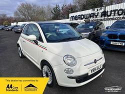 White Used 2014 Fiat 500 Lounge Hatchback | £3,749 (Good price)