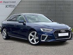 Blue Used 2022 Audi A4 S-Line Sedan | £21,762 (Fair price)