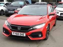 Red Used 2018 Honda Civic EX Hatchback | £10,685 (Fair price)